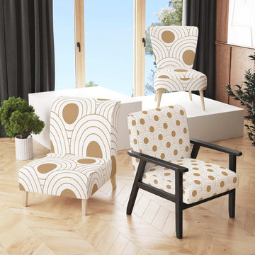 Circular Retro Design Mid-Century Accent Chair